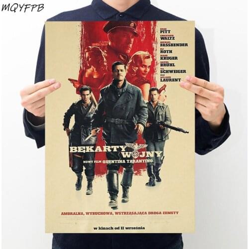 Classic Movies Inglourious Basterds Kraft Paper Poster Wall Decoration Painting Household Products