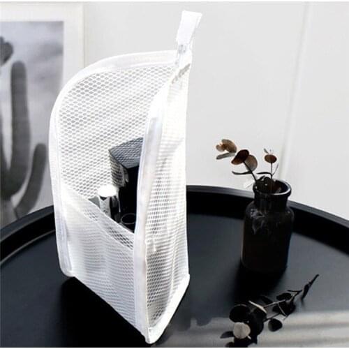 Comestic Bag Mesh Makeup Toilet Bathroom Storage Bags New Portable Travel Transparent Makeup Holder Bag