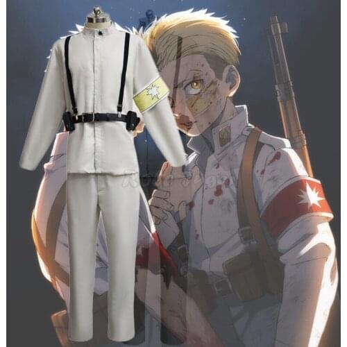 Attack On Titan Cosplay Costume Hange Zoe Reiner Braun Marco Bodt Jean Kirstein Eren Jaeger Uniform Halloween C147M175