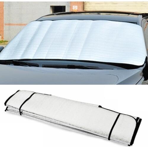 LEEPEE UV Protect Car Styling Front Window Sunshade Windshield Film Foldable Car Windshield Sun Shade