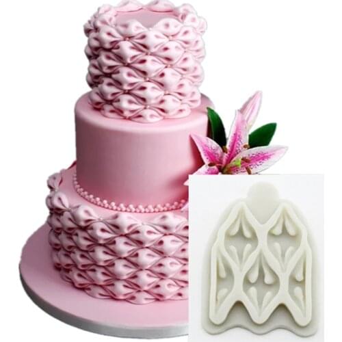 Easy Fabric Puff Silicone Fondant Cakes Decor Tools Silicone Molds Sugarcrafts Chocolate Baking Tools Cakes Gumpaste K505