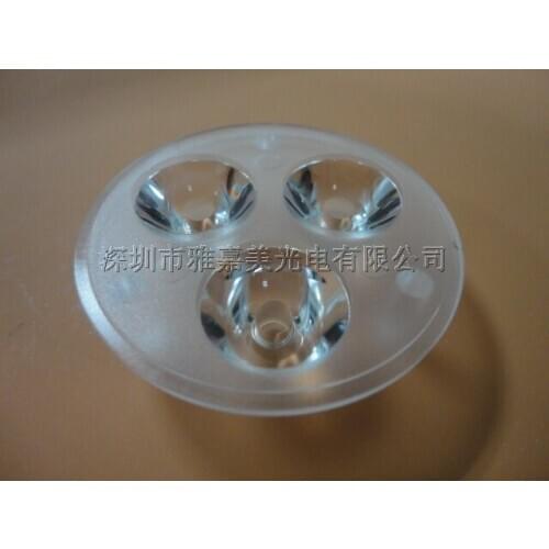 CREE lens Diameter 50mm Smooth surface ,10 15 20 degrees 3 UP 1 LED lens, XLamp XPE/XPG lens ,XP-E2/XP-G2 LENS