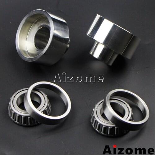 Motorcycle Conversion Neck Cup Kit 7/8 & 1" Stems Front Ends For Harley Sportster Ironheads Triple Frame Cups Bearings 1952-1981