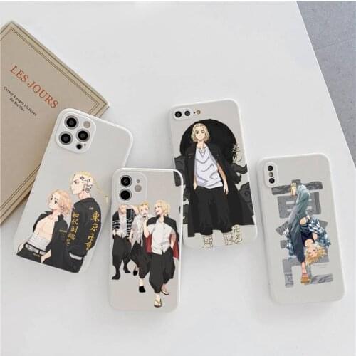 Anime MOTO tokyo revengers Phone Case For iphone SE 7 8 12 11 X XS XR mini PLUS S pro Max Soft silicone shell funda