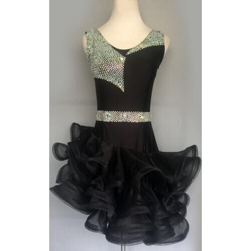 2018 New Latin Dance Dress Women Competition Dress More Color Best Quality Beauty Design Lady/Adult Performance Dncing Skirt