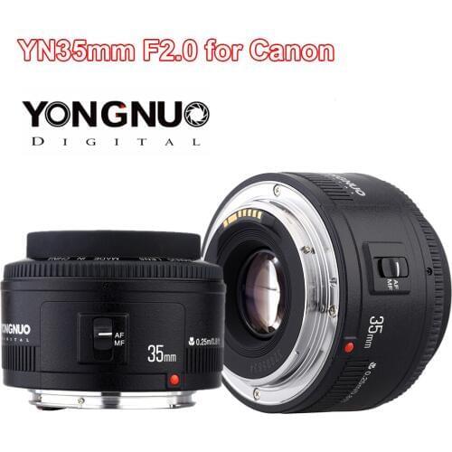 YONGNUO 35mm lens YN35mm F2.0 lens Wide angle Fixed/Prime Auto Focus Lens For Canon Eos600d 60d 5DII 5D 500D 400D 650D 600D 450D