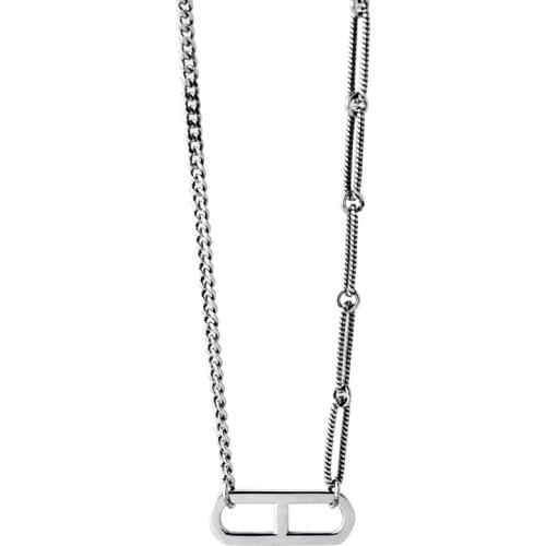 925 silver star pendant women link chain necklace fashion jewelry charming choker necklaces