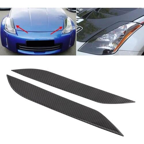 2Pcs Front Bumper Fins Splitter Body Spoiler Plates Planes for Nissan 350Z Z33