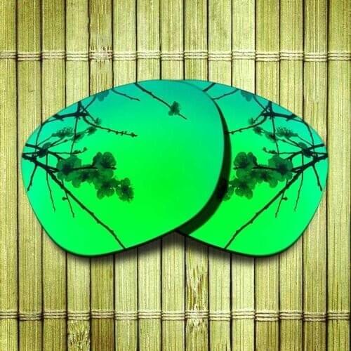Polarized Replacement Lense For-Oakley Garage Rock Sunglasses Frame True Color Mirrored Coating - Green Color Available