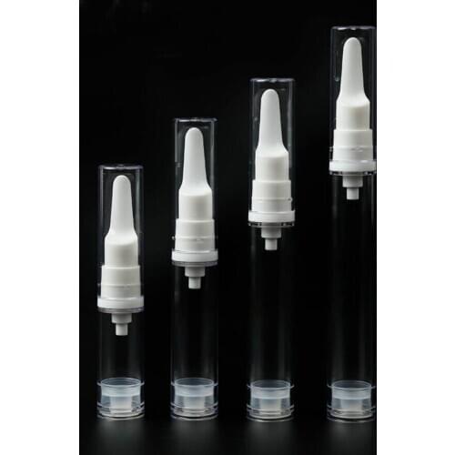 10ML Clear Plastic Airless Bottle Long Press Pump Lotion/Emulsion/Eye Serum/Essence Skin Care Cosmetic Packing