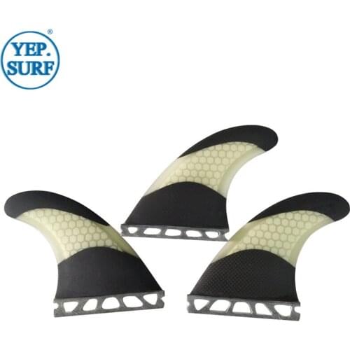 Fiberglass Surfboards Fin Future Fins G7 Surfing Honeycomb Carbon Fibre Fins Green/Orange/White