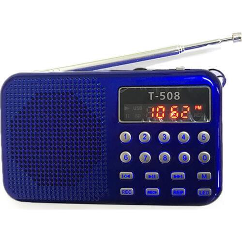 LED Display FM Radio Music Speaker MP3 Music Player Support USB /TF / SD Card FM Radio For CD DVD Phone Notebook Computer