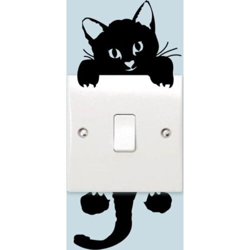 Creative DIY Switch Wall Stickers Kids Room Vinyl Decal Home Decor Animals Sticker Children Baby Bedroom Decoration Accessories