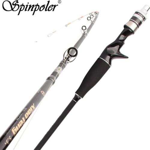 Spinpoler 1.6m New Product Ultra-Soft Saltwater Boat Sea Fishing Rod Rotating Guides Ring Solid Glass Fiber Tip Casting Rod