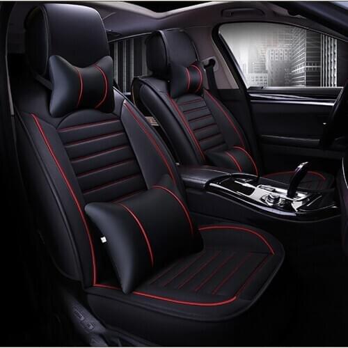 HeXinYan Leather Universal Car Seat Covers for Ssangyong all models Rexton Actyon Kyron korando Tivolan auto styling accessories