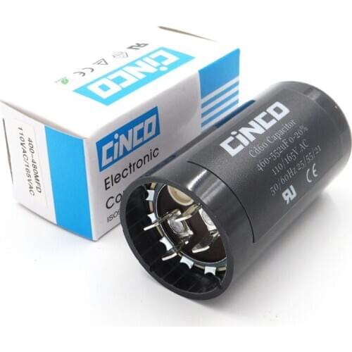 460-552uF CD60 Air Compressor Washing Machine Start Capacitor 110V 125V 165V 460-552 mfd uf mf Compressor 110VAC 125VAC