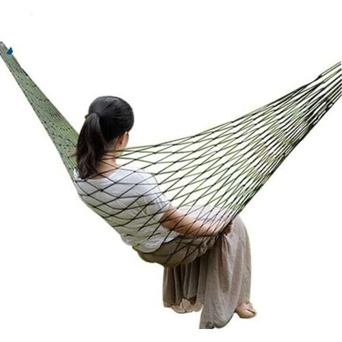 High quality Single nylon outdoor hammock leisure bold chair swing tent camping foot rest patio furniture kids bench