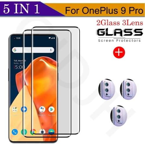 Tempered Glass For OnePlus 9 Pro Explosion-proof Screen Protector Glass For OnePlus 9 Pro Camera Film For 1 + 9 Pro