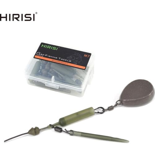 10 Sets Carp Fishing Rig Kit Fishing Swivel Snaps Fishing Helicopter Rig Hook Sleeve Fishing Accessories