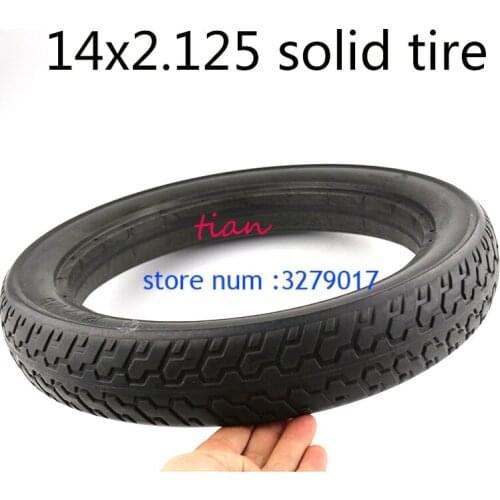 2019 Free shippig performance Solid Rubber tire 14*2.125 Electric Electric scooter Solid Tyre 14x2.125 fetus