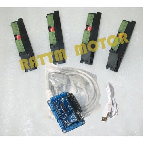 4Axis controller kit,stepper motor driver FMD2725A 12-40V 2.5A 128 microstep & 5Axis CNC Breakout board V5 type