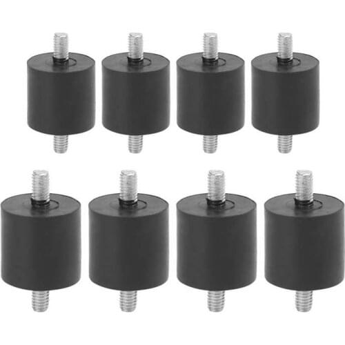 4Pcs Rubber Shock Absorber Foot Pad Mute Anti-Vibration Screw-Type Buffer for Air Compressors