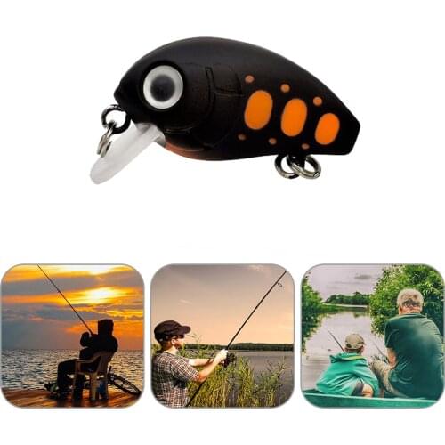 5pcs 3cm 2.05g Mini Wobbler Fishing Floating Crankbaits For Pike/Trolling Rattling Baits Set Perch Fishing Lure Artificial Hard