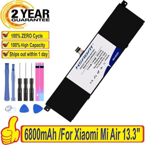 Top Brand 100% New 6800mAh R13B01W R13B02W Laptop Battery for Xiaomi Mi Air 13.3" Series Batteries + free gfit