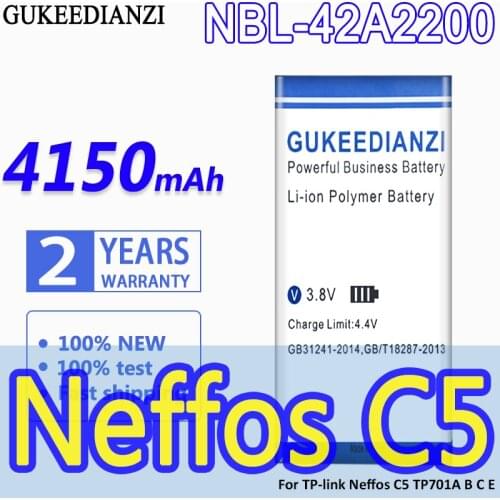 GUKEEDIANZI NBL-42A2200 4150mAh High Capacity Battery For TP-link Neffos C5 TP701A B C E