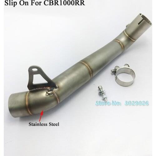 CBR1000RR Slip On For Honda CBR 1000 RR 2008-2012 Motorcycle Modified Exhaust Muffler Stainless Steel Middle Link Pipe Tube 51mm
