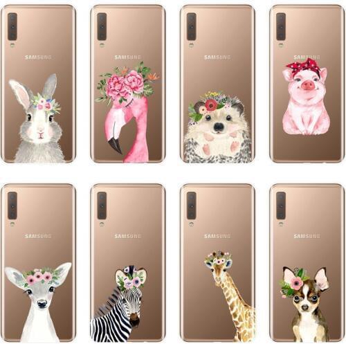 Flamingo Case For Samsung Galaxy A5 A7 2018 A6 A8 Plus Soft Silicone Back Cover For Samsung Galaxy A3 A5 A7 2016 2017 Phone Case
