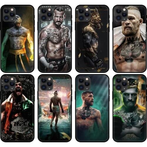 Black tpu case for iphone 5 5s se 6 6s 7 8 plus x 10 cover for iphone XR XS 11 pro MAX case Mcgregor The King Cover