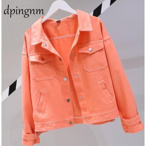 Bigswety Jeans Jacket red Bomber Short Denim Jakcets Jaqueta Casual Jeans Coat Long Sleeve 2XL Outwear Jacket Coat