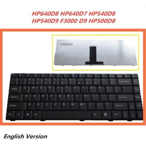 Laptop English Keyboard For Hasee HP640D8 HP640D7 HP540D8 HP540D9 F3000 D9 HP500D8 notebook Replacement layout Keyboard
