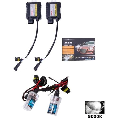 T3ED 2pcs 5000k H8/H9/H11 HID Xenon Headlight Conversion Bulbs Kit 55W