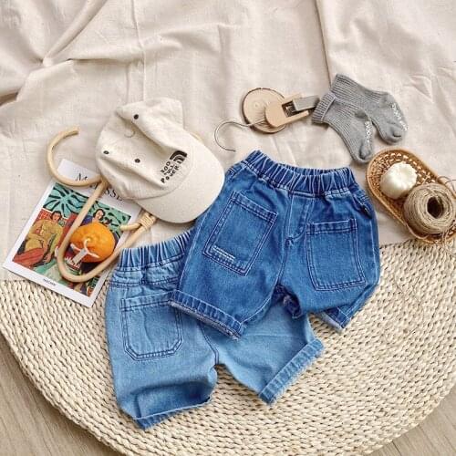 Cool Short Baby Spring Autumn Jeans Pants For Boys Children Kids Trousers Clothing High Quality Teenagers