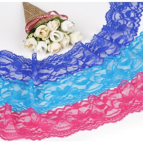 5.5cm Width White Decoration Lace Trim Fabric Wedding Birthday Christmas Gifts Crafts DIY Embroidery Dress Intimate Accessories