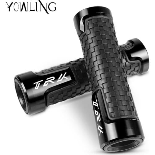 7/8"22mm Motorcycle High Quality Rubber + Aluminum Hand Grip Bar handlebar grips for Benelli TRK502 TRK 502 2017 2018 2019