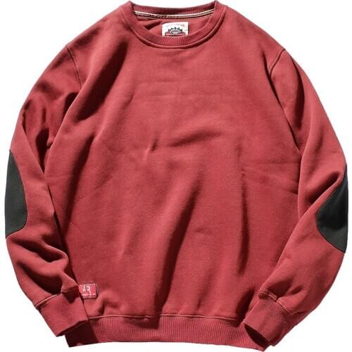 2020 Winter New Men Fashion Simple Solid Thick Velvet Hoodies Foreign Trade Original Single Mens O-neck Long Sleeve Tops