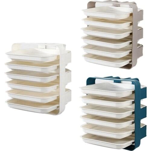 Wall-Mounted Kitchen Side Dish Tray Portable Rectangular Dish Tray Multi-Layer Storage Rack Household Tray