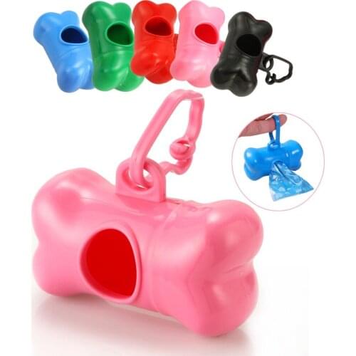 New Pet Dog Bags Garbage Clean Dispenser Box Pet Trash Bag Environmental Protection color random
