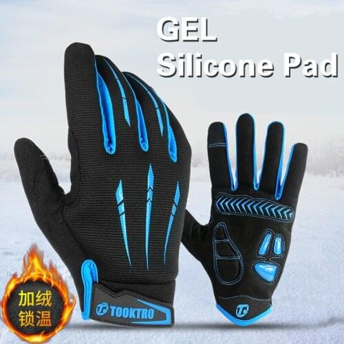 Winter Warm Women Men Specialized Cycling Glove Full Finger With GEL Pad Shockproof Motorcyclist Gloves For MTB DH Mountain Bike