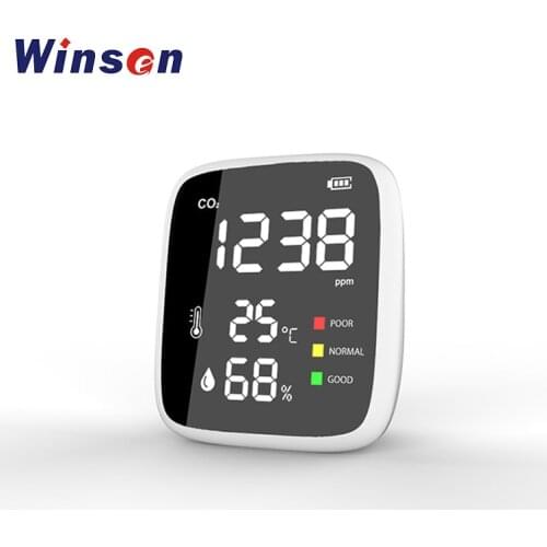 1pc Portable CO2 Monitor Classroom Restaurant CO2 Detector Temperature Humidity tester CO2 Detection Free shipping