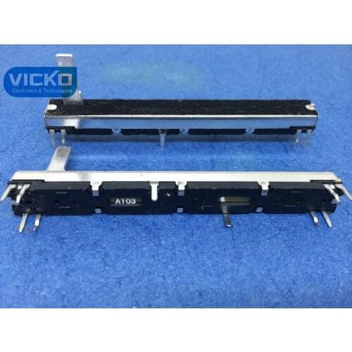 Straight Slide Double Fader for Soundcraft EFX8 Fader 75mm 7.5cm A10K A10Kx2 potentiometer stroke 60mm handle 15mm switch