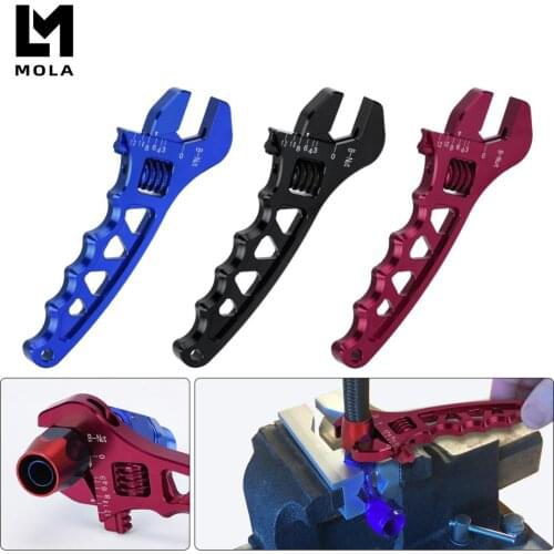 Adjustable AN 3 4 6 8 10 12 Aluminum WRENCH HOSE Fitting tool aluminum spanner AN3-AN12 SLW0601
