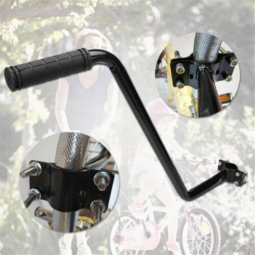 Bike Parent Grab Handle Kids Safety Pole Bar Bicycle Steerer Control Steel Non-slip Safety Grip Child-assisted Learning Artifact
