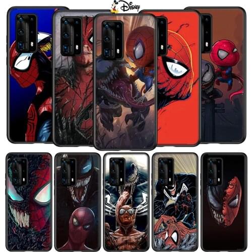 Silicone Cover Venom and Spiderman For Huawei P40 P30 P20 P10 P9 P8 Pro Lite E Plus mini Pro 5G 2017 2019 Phone Case