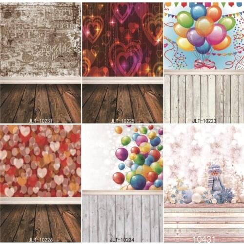 Vinyl Custom Photography Backdrops Prop Wooden Planks Photography Background JL-35