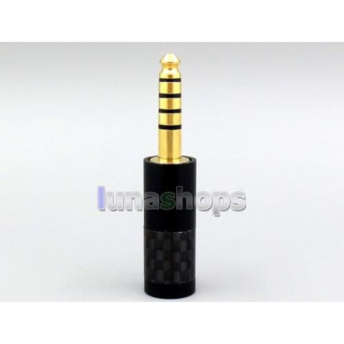 LN006290 CYH-Series High Quality Black Carbon Barrel 4.4mm Balanced Male Custom DIY Adapter