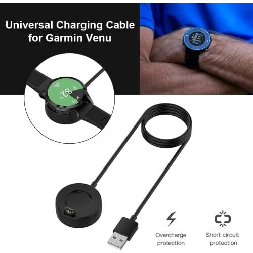 Dock Charger USB Charging Cable Cord for Garmin Venu 2/Venu 2S/fenix 5/forerunner 745/935/945/245 Approach S62 For Garmin Venu